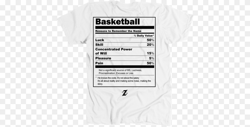 Basketball Facts Spzrts Label, Clothing, T-shirt, Shirt, Text Free Transparent Png