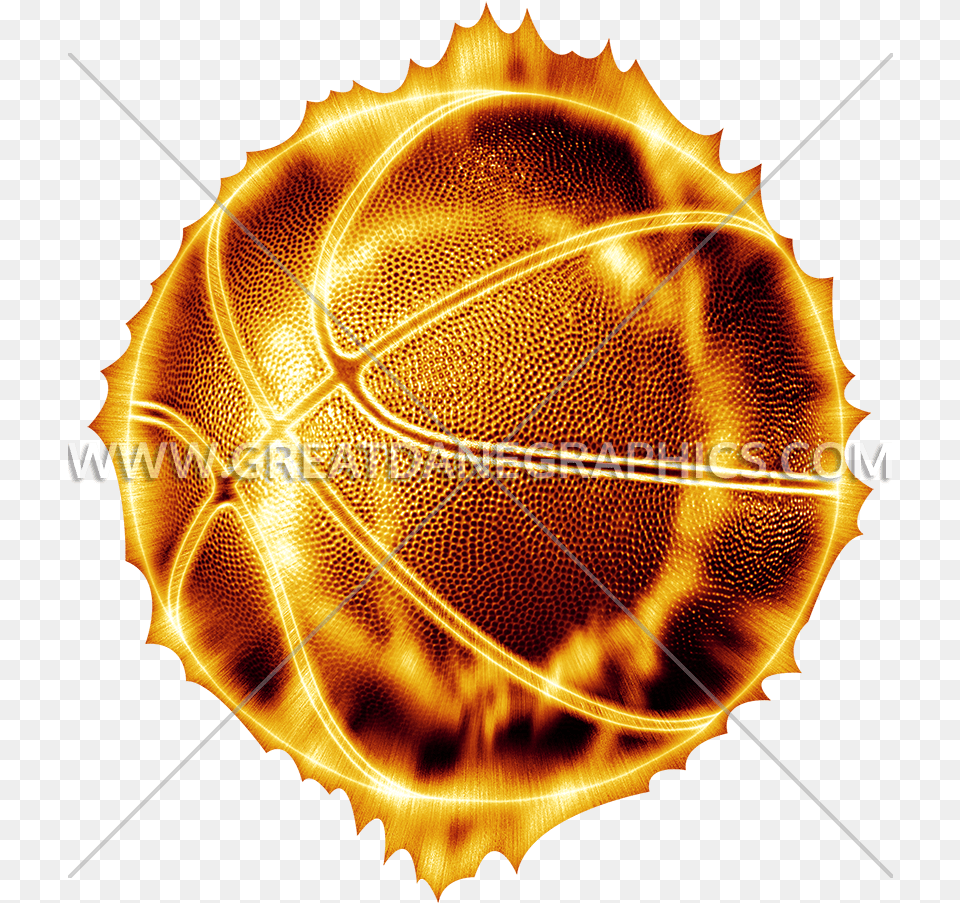Basketball Fire Tirecoverpro Glowing Red With Fire Basketball Sports, Pattern, Person, Accessories Free Png
