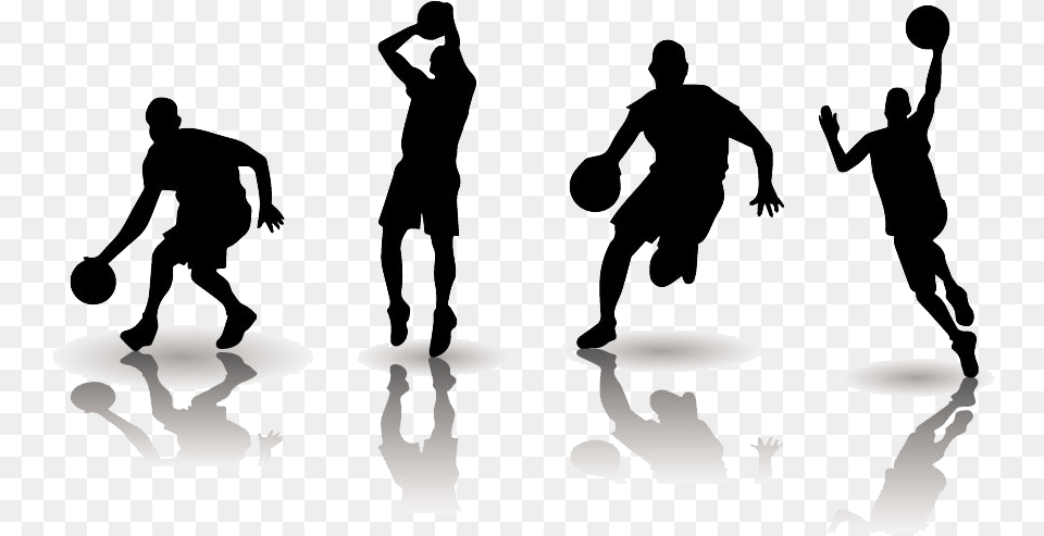 Basketball Football Clip Art Basketball Silhouette Vector, Lighting, Adult, Male, Man Free Png