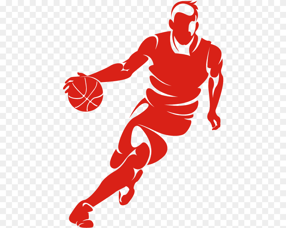 Basketball Football Player Clip Art Basketball Basketball Silhouette, Adult, Male, Man, Person Free Png Download