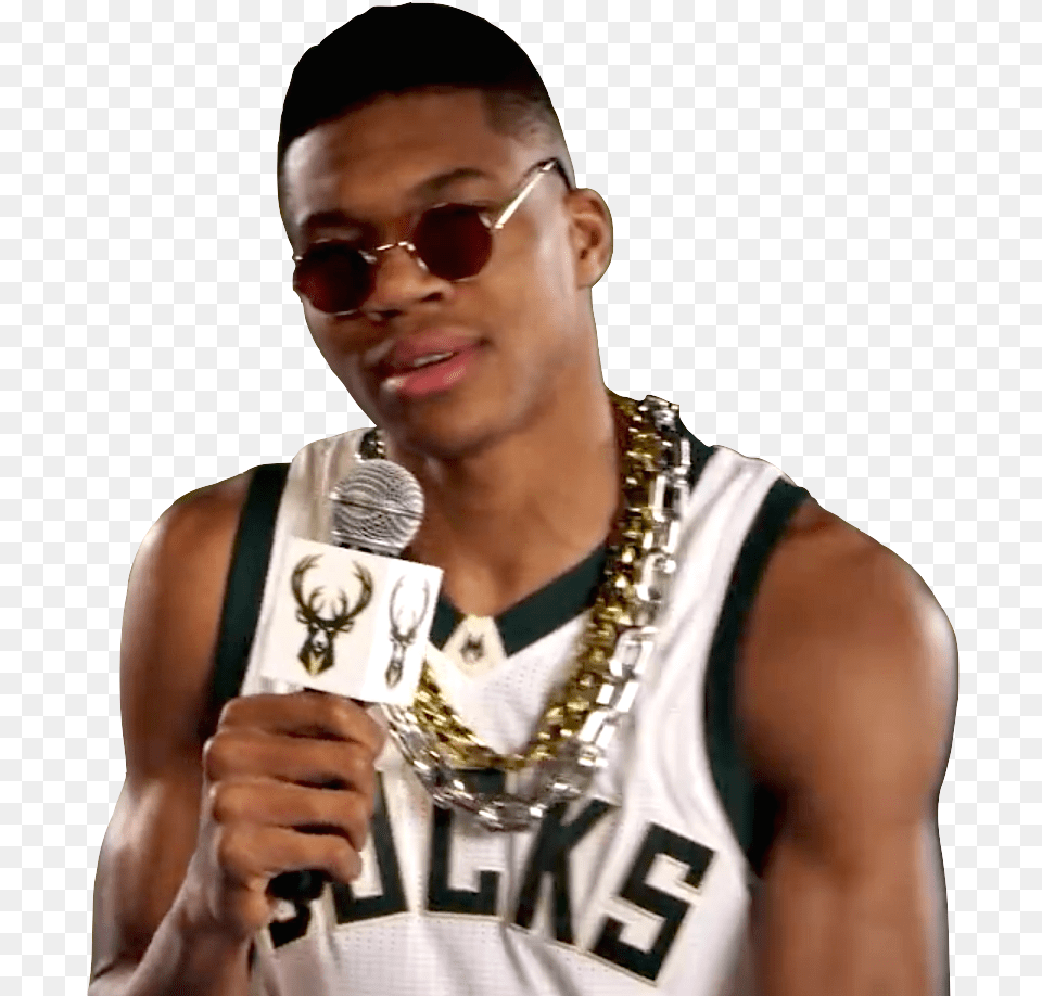 Basketball Giannis Antetokounmpo Milwaukee Bucks Nba Giannis Antetokounmpo, Accessories, Sunglasses, Male, Person Free Png Download