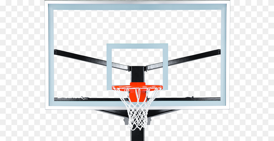 Basketball Goal Basketball Rim Front View, Hoop Free Png Download