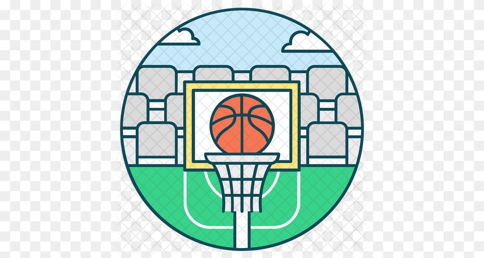 Basketball Goal Icon For Basketball, Light Png Image