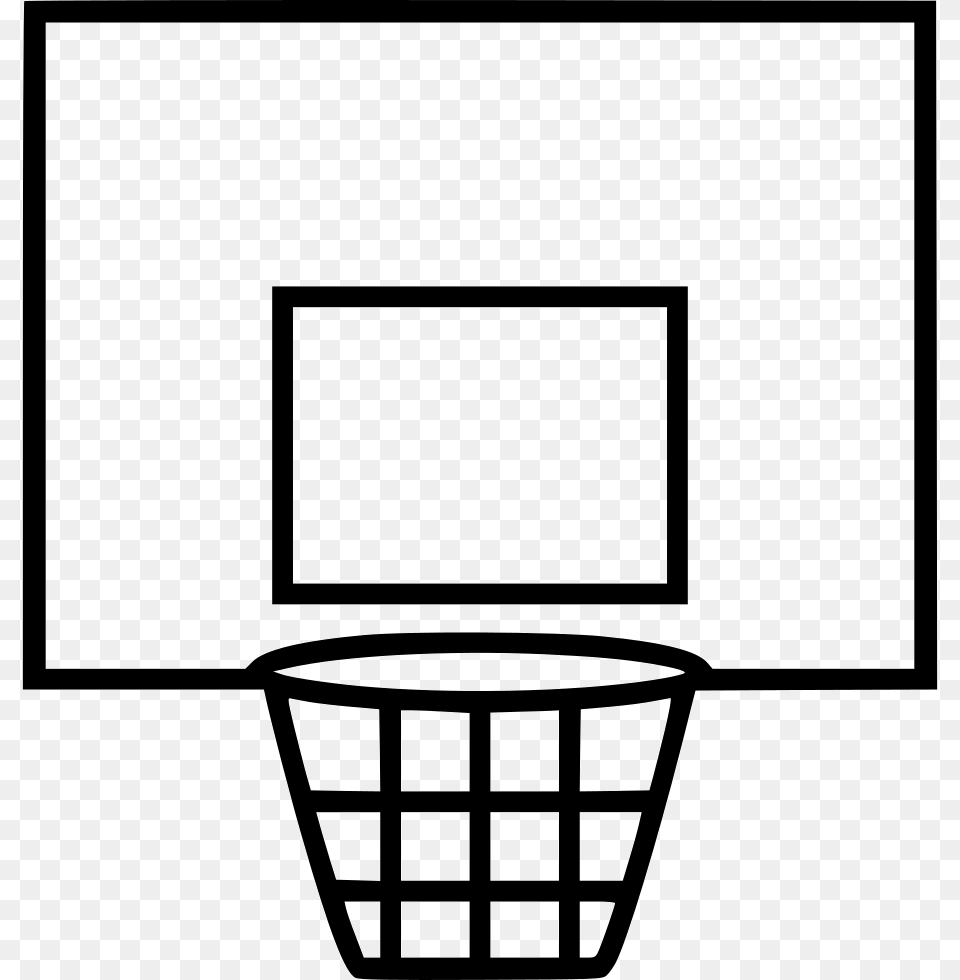 Basketball Hoop Icon Download, Stencil Png