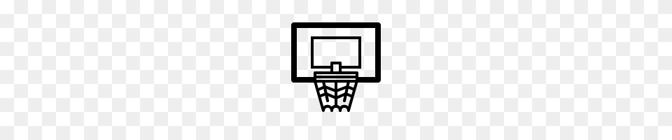 Basketball Hoop Icons Noun Project, Gray Png Image