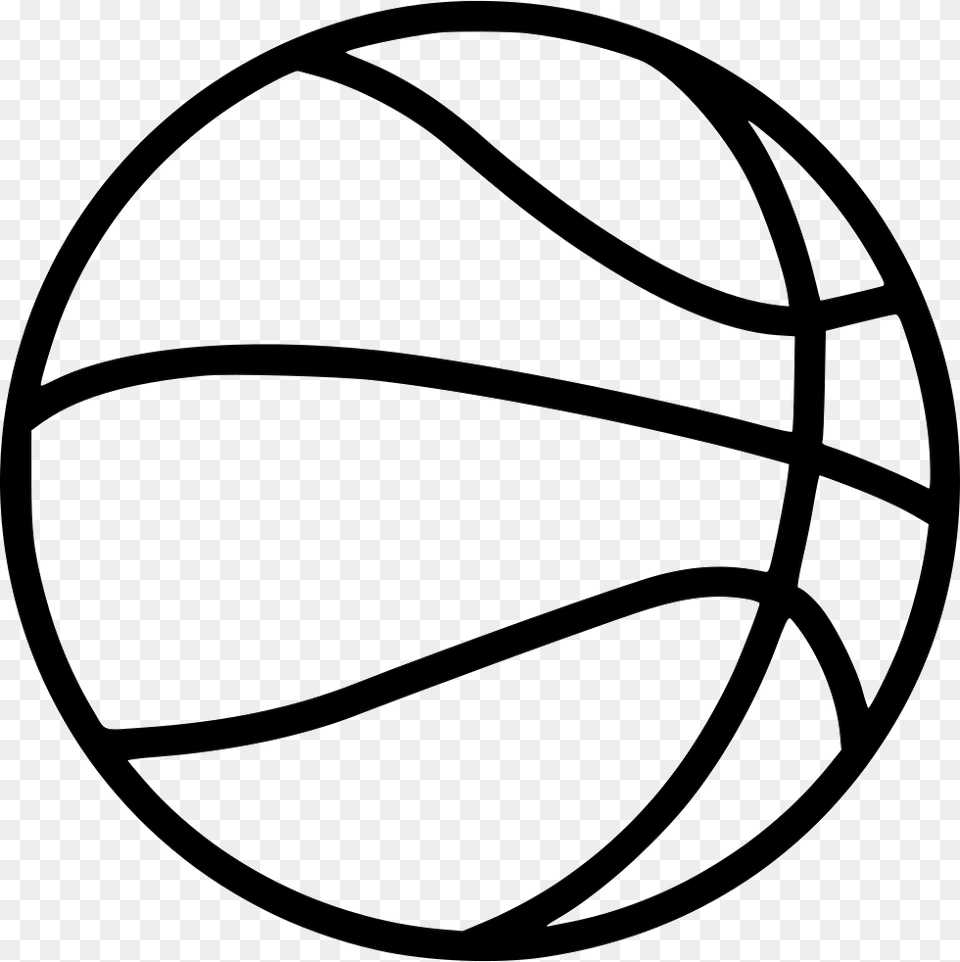 Basketball Icon Basketball Outline Balon Basquetbol Para Colorear, Ball, Football, Soccer, Soccer Ball Free Png Download