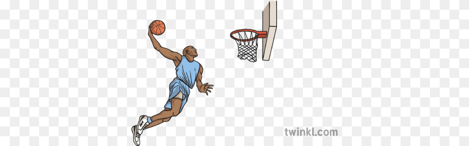 Basketball Illustration Basketball Twinkl, Person, Playing Basketball, Sport Free Png
