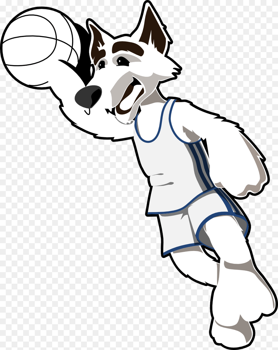 Basketball Images Black And White Clip Art Clip Art, Baby, Person, Animal, Canine Png