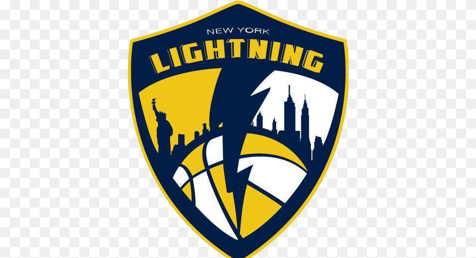 Basketball Logo Transparent Image New York Lightning Logo Basketball, Badge, Symbol, Emblem, Disk Free Png Download