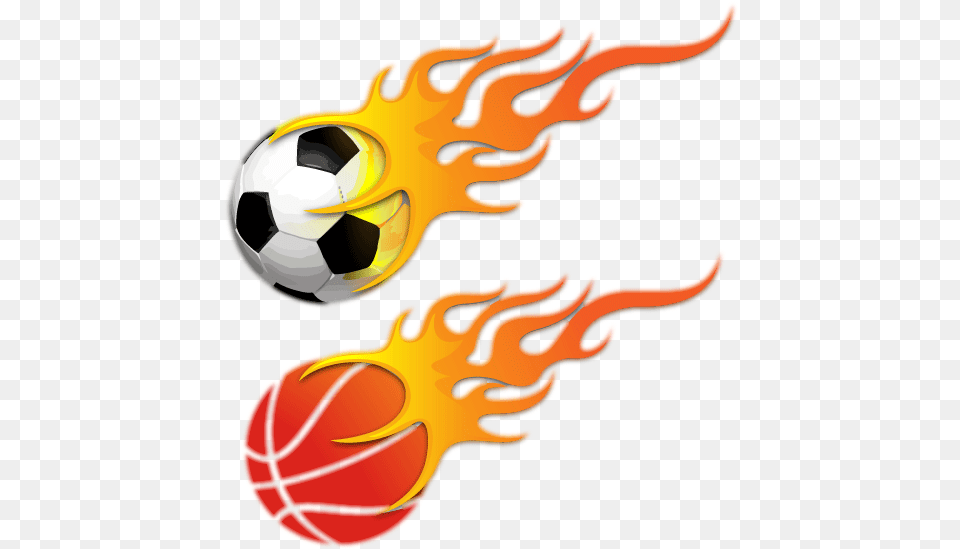 Basketball Logo With Fire, Ball, Football, Soccer, Soccer Ball Free Png Download