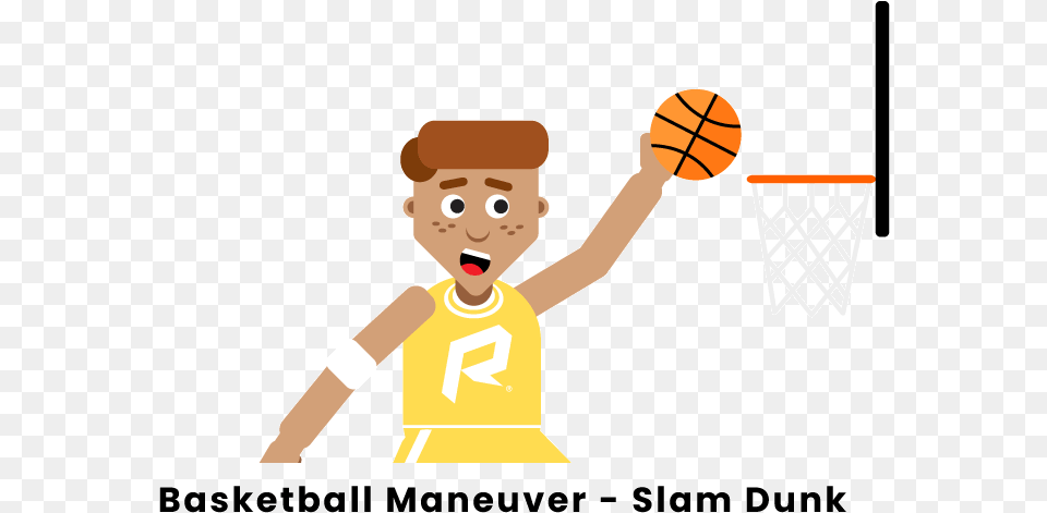 Basketball Maneuver Slam Dunk, Person, Boy, Child, Male Free Png Download