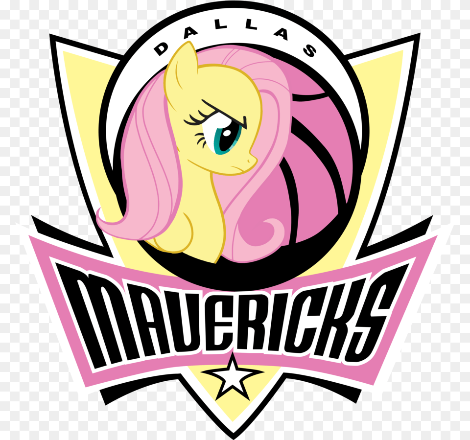 Basketball Mavericks Fluttershy Logo Maverick Nba Dallas Dallas Mavericks Logo 2019, Sticker, Book, Comics, Publication Png