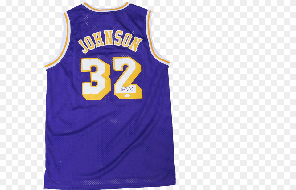 Basketball Memorabilia Magic Johnson, Clothing, Shirt, Jersey, Person Png Image
