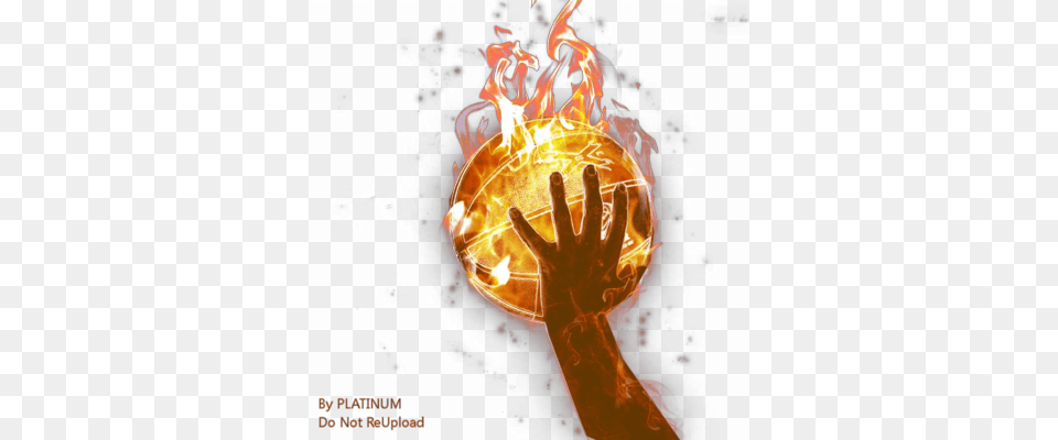 Basketball On Fire Psd Basketball On Fire, Bonfire, Flame, Lighting, Body Part Free Png