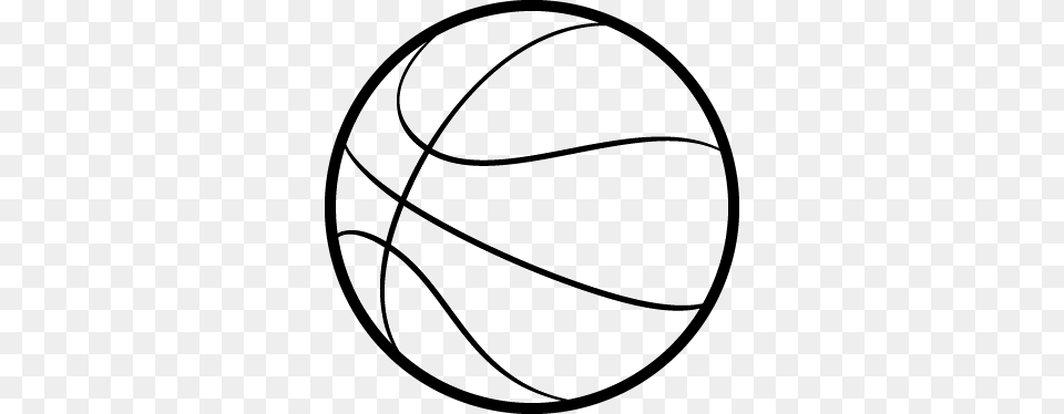 Basketball Outline Balon De Basquet Dibujo, Sphere, Astronomy, Moon, Nature Png Image