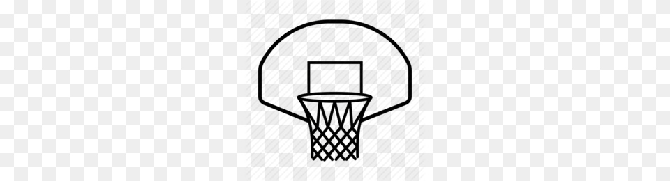 Basketball Outline Red Clipart, Hoop, Accessories, Jewelry, Necklace Png Image