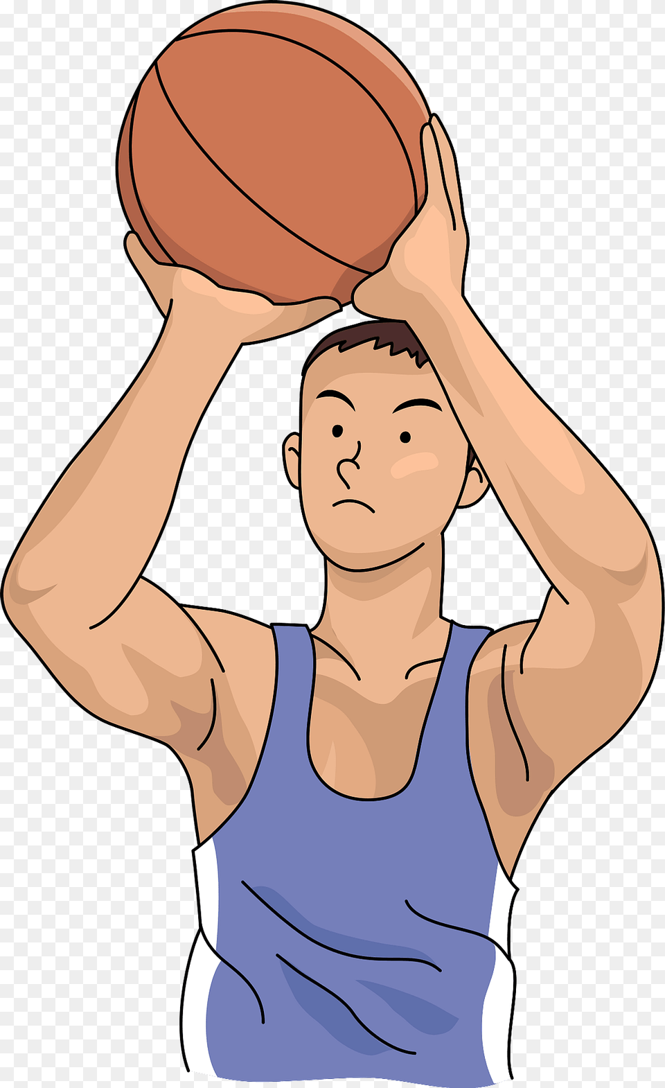 Basketball Player Clipart, Person, Face, Head, Playing Basketball Png