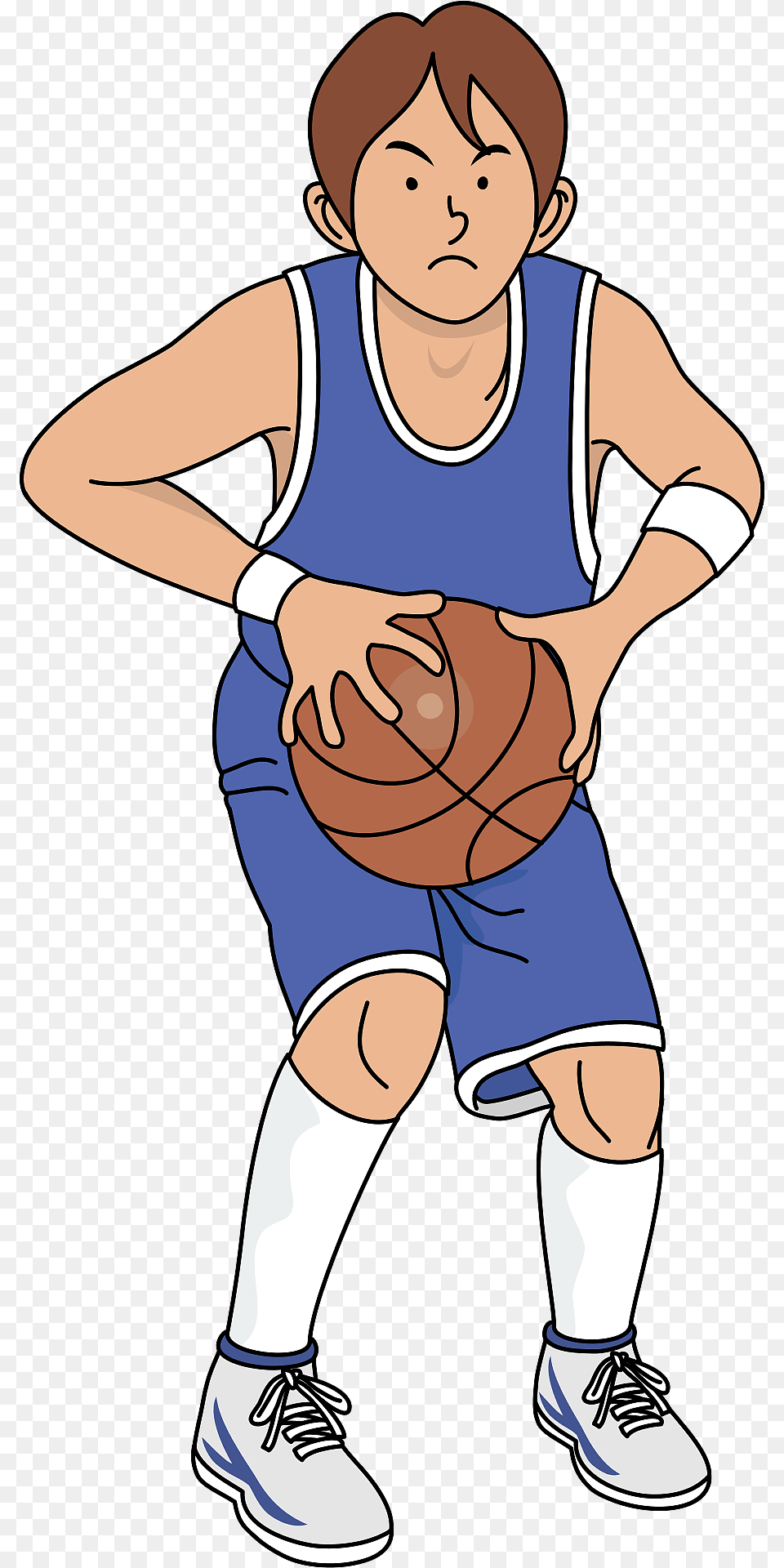 Basketball Player Clipart, Boy, Child, Person, Male Png Image