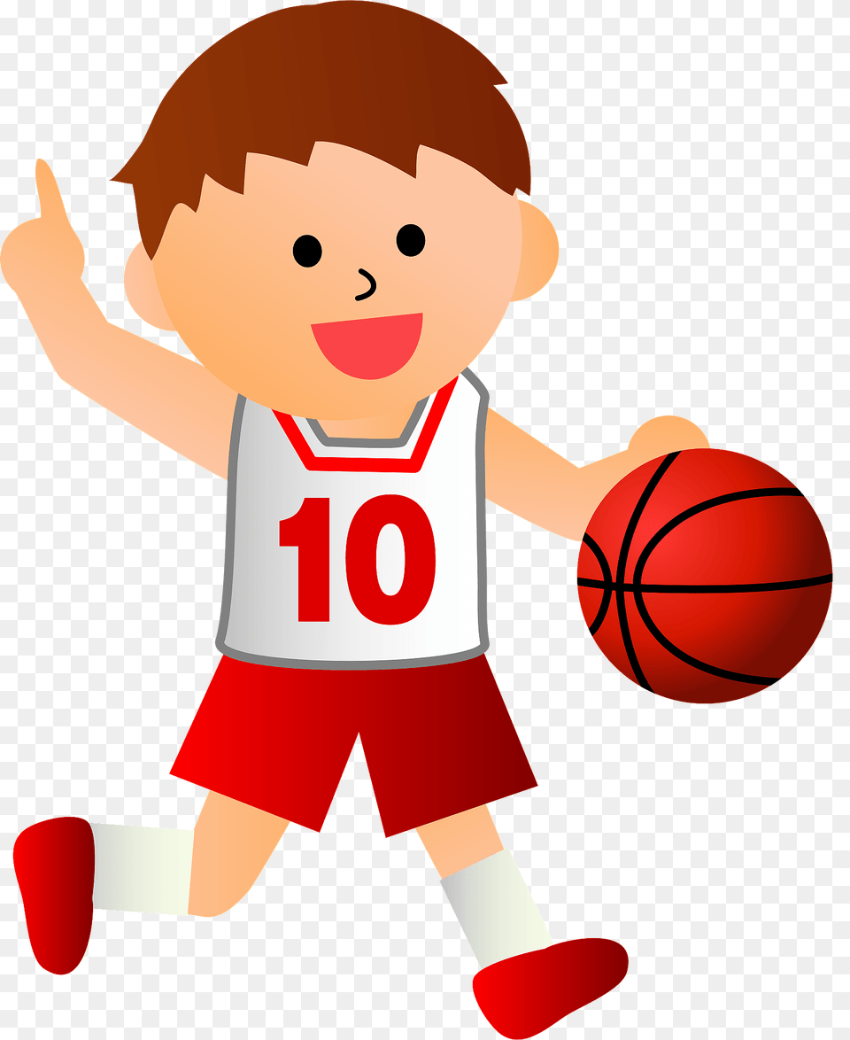 Basketball Player Clipart, Ball, Basketball (ball), Sport, Baby Free Png