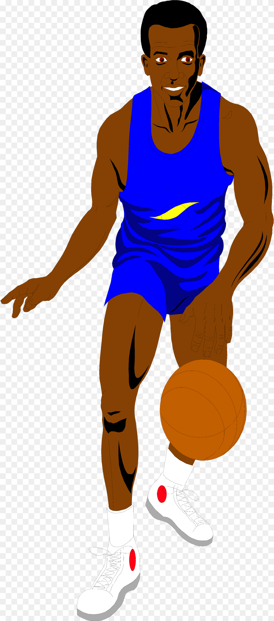 Basketball Player Clipart African American No Background, Boy, Male, Person, Teen Free Png Download