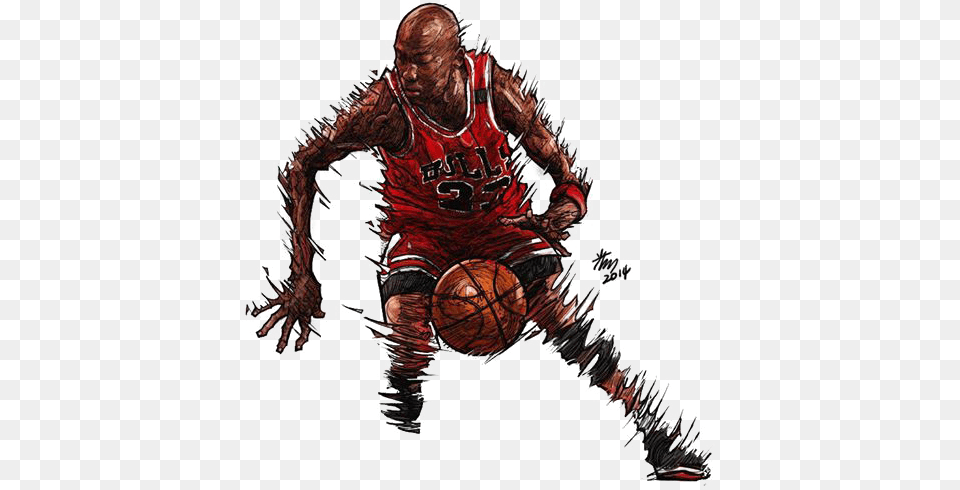 Basketball Player Download Michael Jordan Illustration, Adult, Male, Man, Person Png
