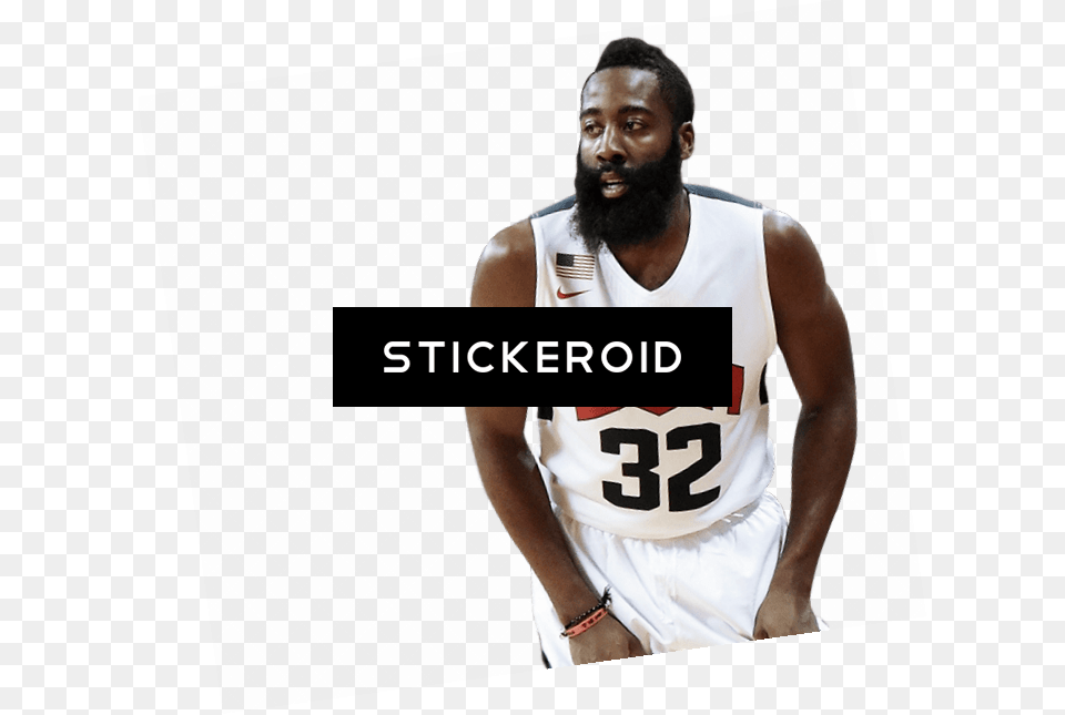 Basketball Player James Harden, T-shirt, Clothing, Shirt, Person Free Png Download