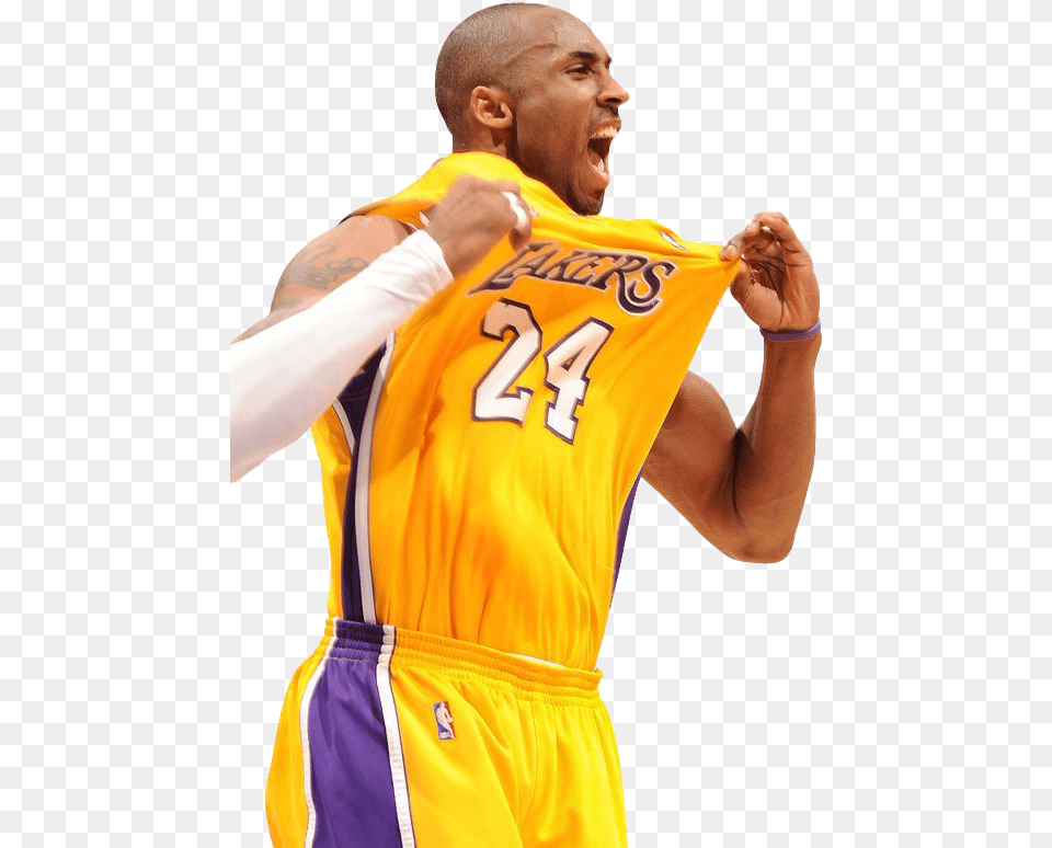 Basketball Player Kobe Bryant Transparent Images Mart Kobe Bryant, Shirt, Clothing, Face, Head Free Png Download
