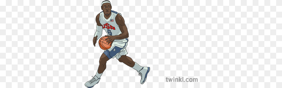 Basketball Player Lebron James Basketball Player Illustration, Ball, Basketball (ball), Boy, Male Free Png