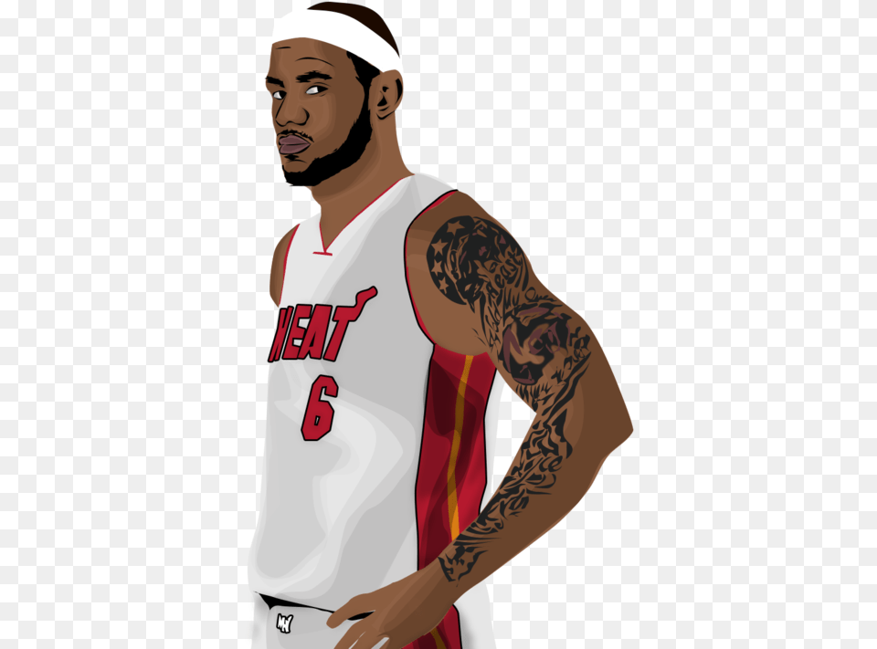 Basketball Player No Background, Tattoo, Skin, Shirt, Clothing Free Png