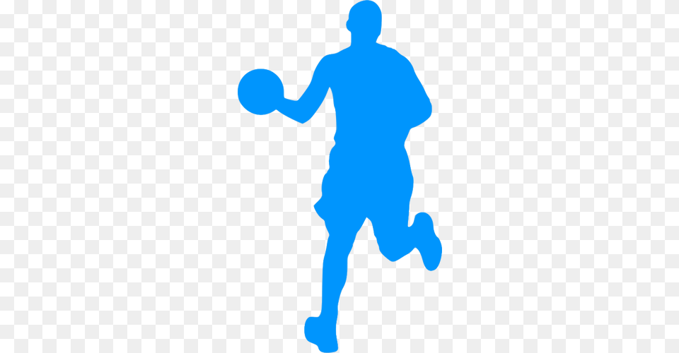 Basketball Player Outline, Silhouette, People, Person, Adult Png Image
