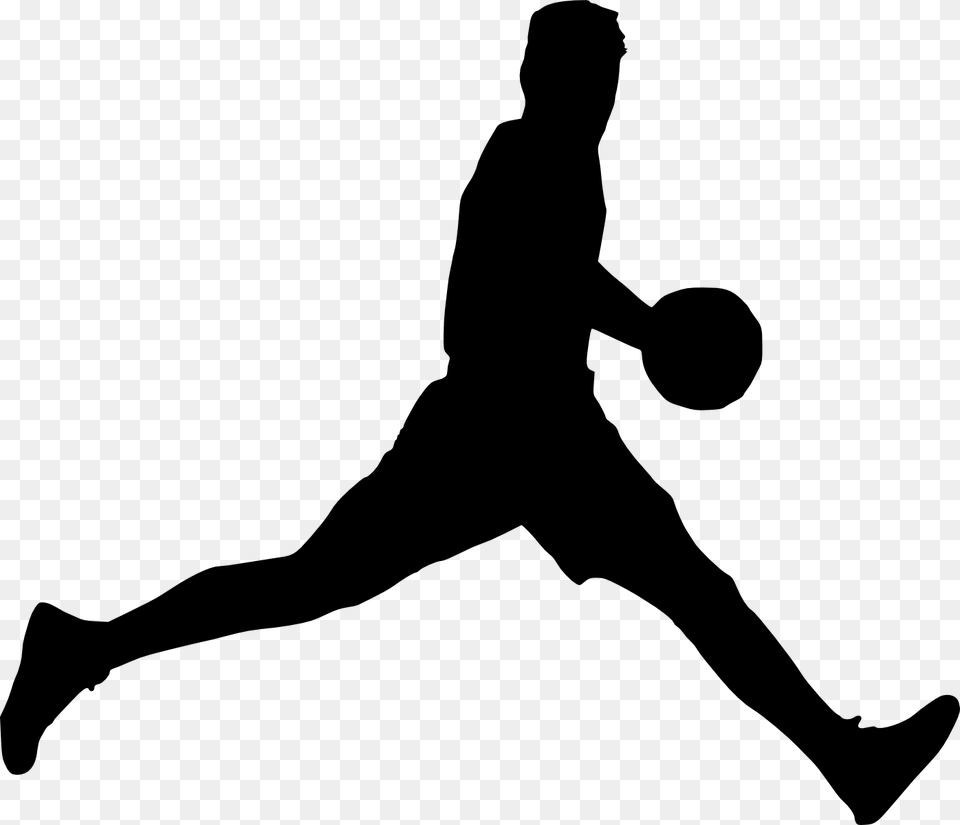 Basketball Player Silhouette, Adult, Sport, Person, People Free Png