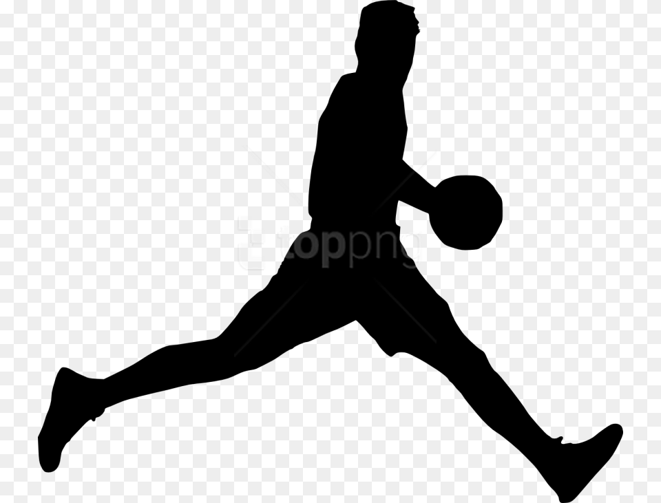 Basketball Player Silhouette, Adult, Male, Man, Person Png