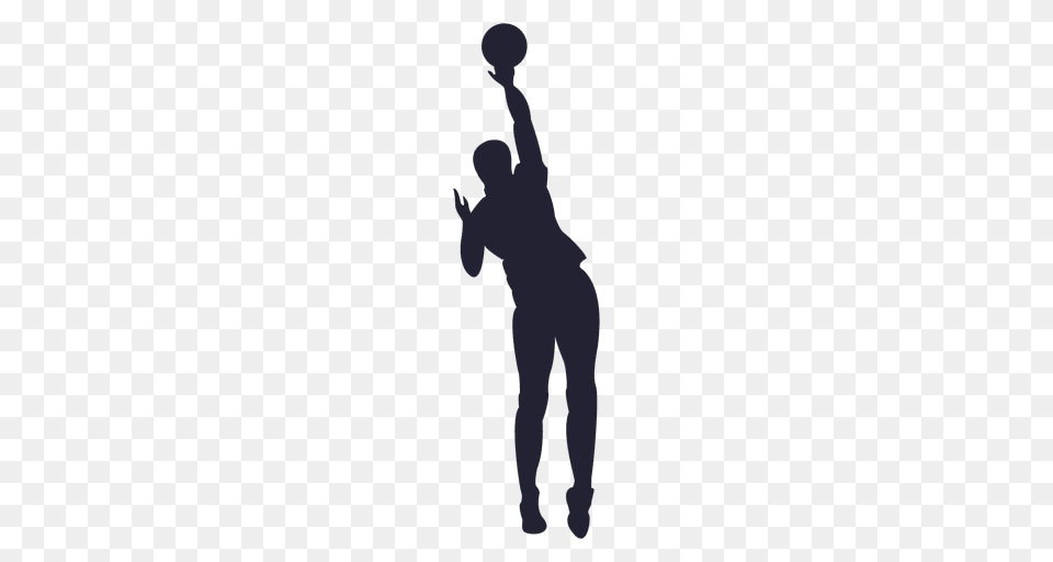 Basketball Player Silhouette, People, Person, Adult, Male Png Image