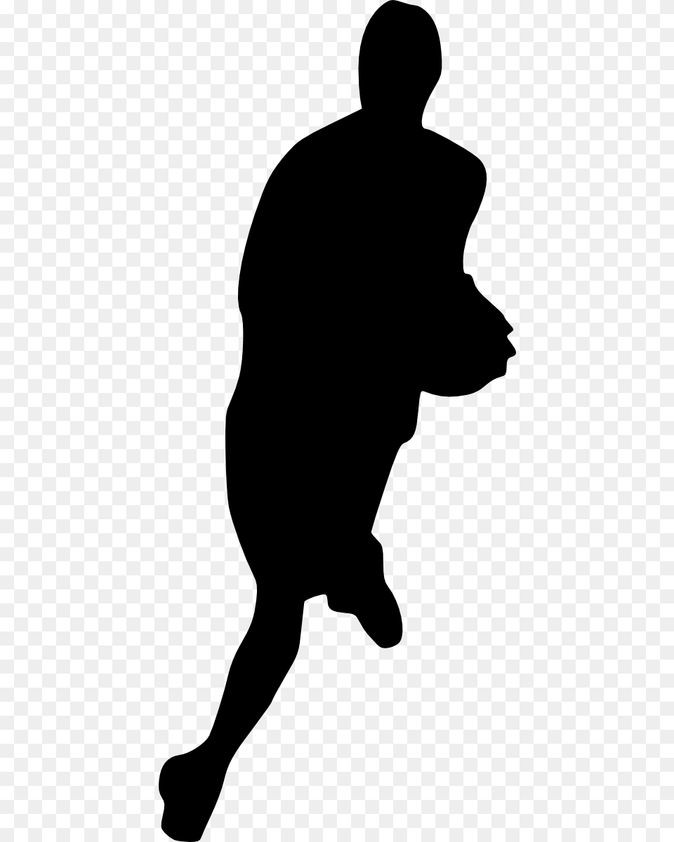 Basketball Player Silhouette Basketball, Adult, Male, Man, Person Free Png Download