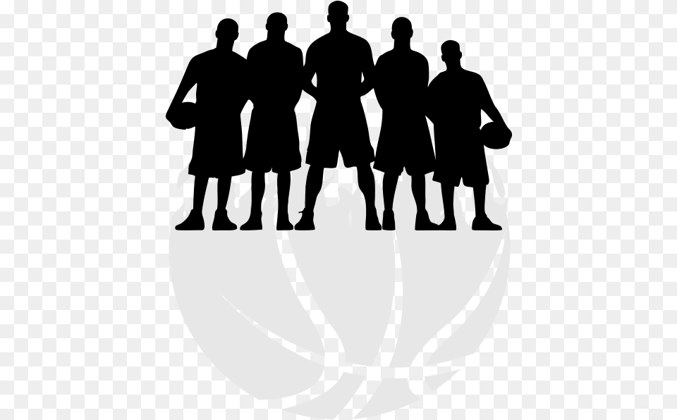 Basketball Player Silhouette Basketball Team Silhouette, Stencil, Adult, Male, Man Free Png Download