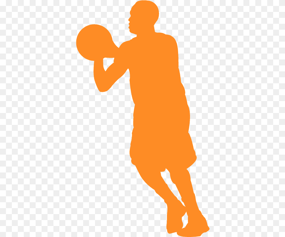 Basketball Player Silhouette For Basketball, Monk, Person, Adult, Male Png Image