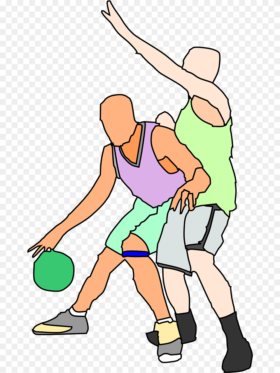 Basketball Players Offense Offense Basketball Clip Art, Person, Clothing, Shorts, Face Free Transparent Png