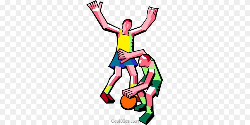 Basketball Players Royalty Free Vector Clip Art Illustration, People, Person, Ball, Handball Png