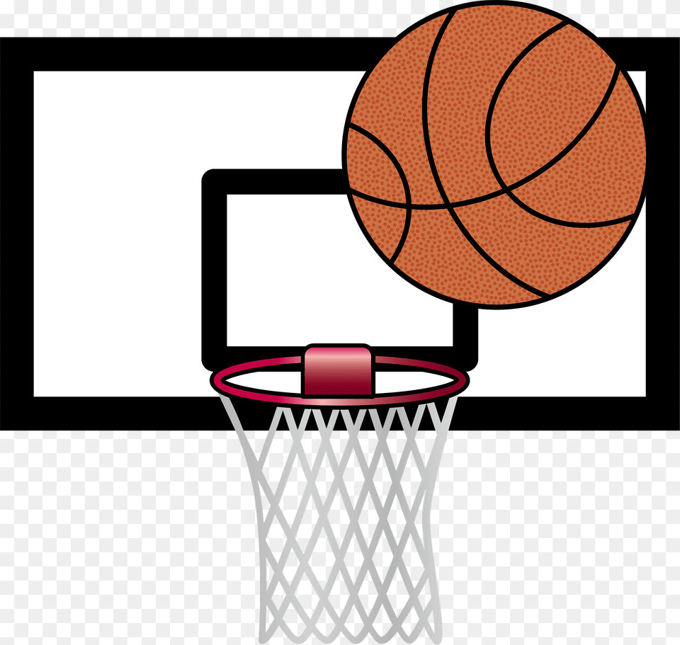 Basketball Rim Clipart, Hoop, Ball, Basketball (ball), Sport Free Png