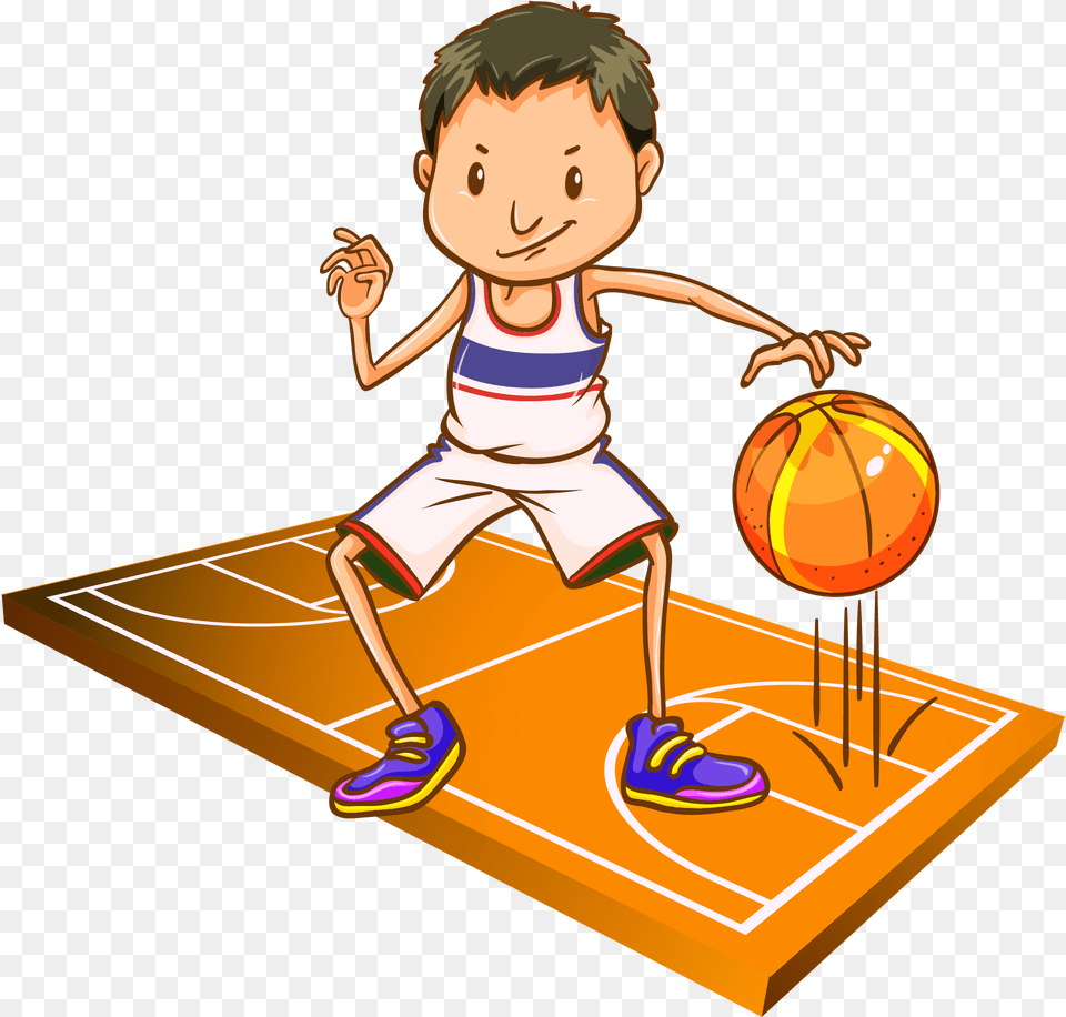 Basketball Royalty Clip Art Bounce A Ball Clipart, Sphere, Baby, Person, Face Png Image