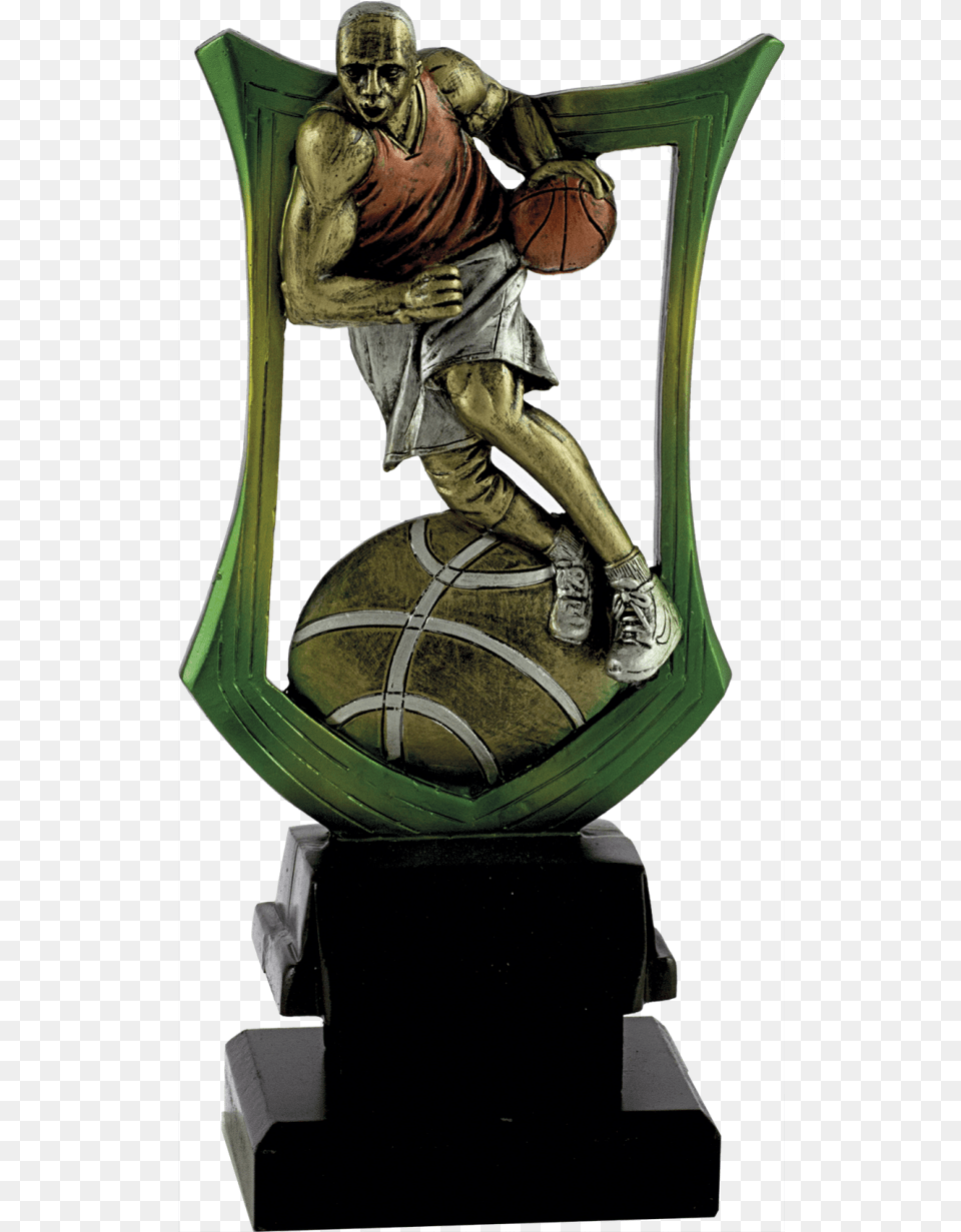 Basketball Shield Trophy Figurine, Adult, Person, Man, Male Free Transparent Png