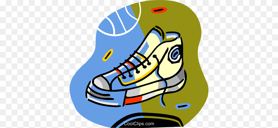 Basketball Shoe Royalty Vector Clip Art Illustration, Clothing, Footwear, Sneaker Free Png