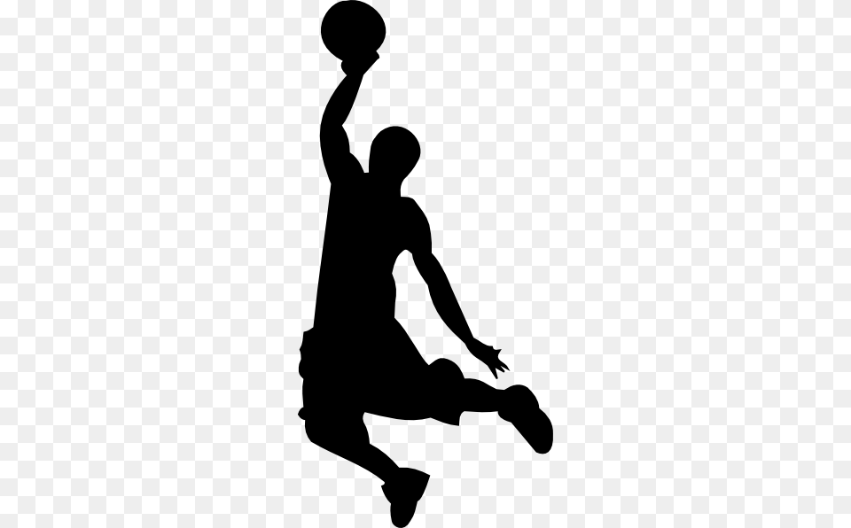 Basketball Silhouette Clip Art, Adult, Male, Man, Person Free Png
