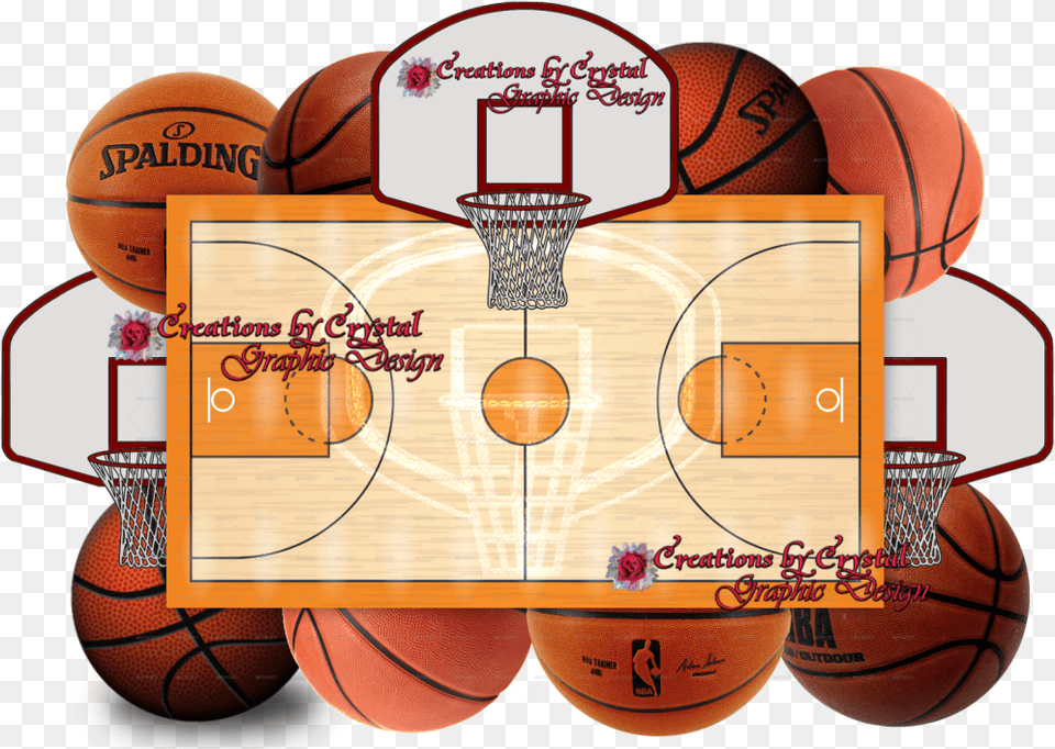 Basketball Sport Border Frame Basketball Border Design, Ball, Basketball (ball), Hoop, Basketball Game Png Image