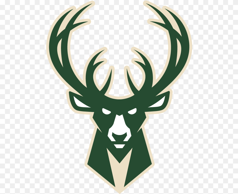 Basketball Team Logo Drawing Milwaukee Bucks Logo Transparent, Antler, Animal, Deer, Mammal Free Png Download