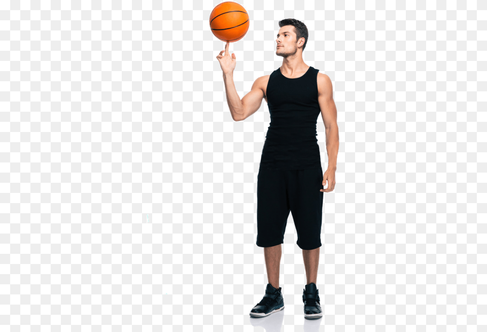 Basketball Training Basketball Spinning Ball On Finger, Sport, Basketball (ball), Person, Man Free Png Download