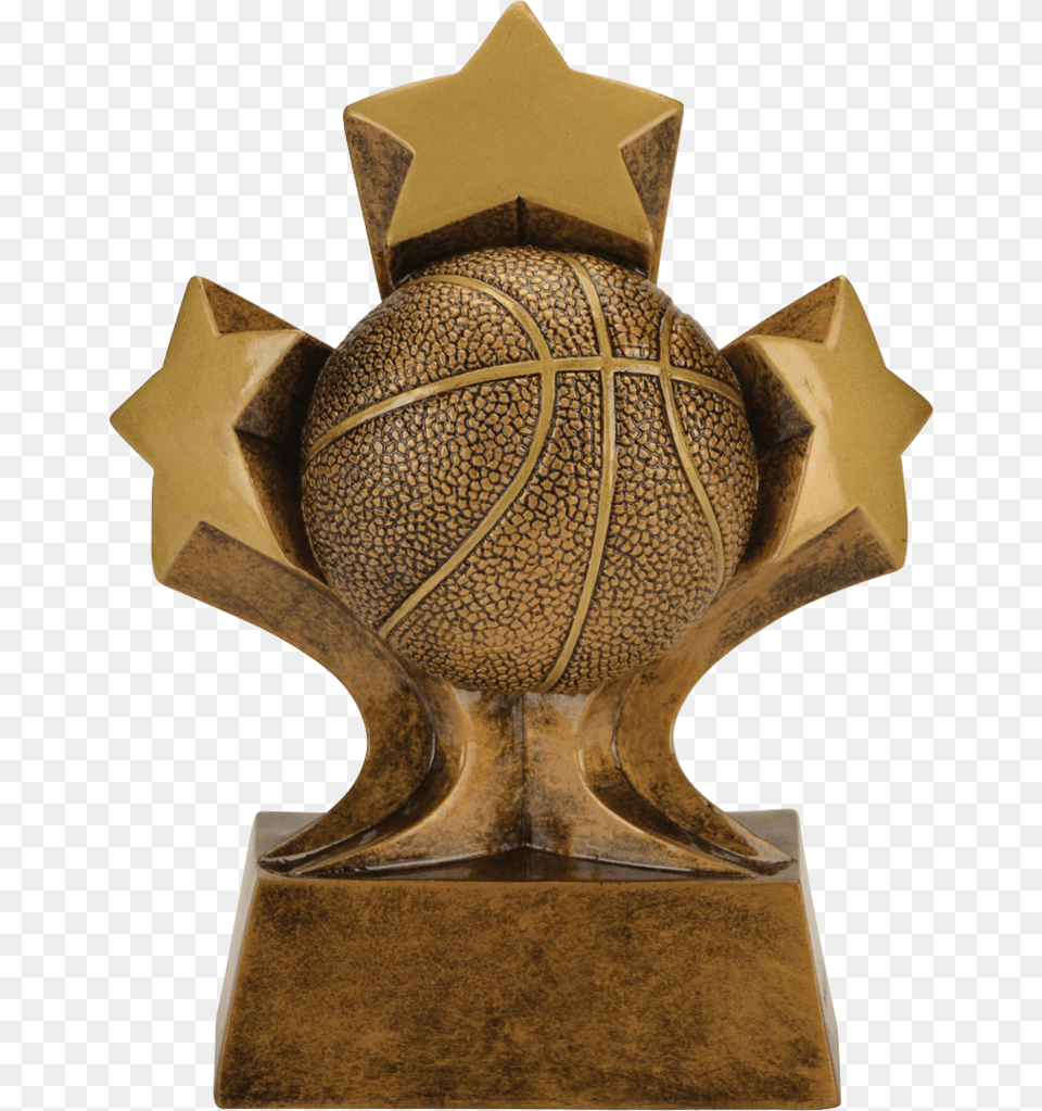 Basketball Tri Star Series P Gold Trophies For Dogs, Bronze, Trophy, Pottery, Person Png Image
