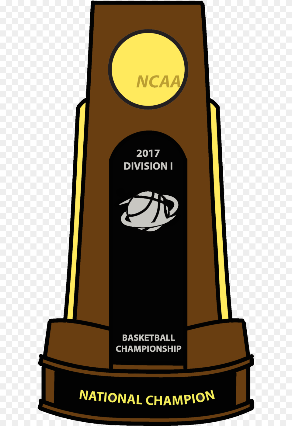 Basketball Trophy Clipart Clip Art Transparent Soaking Ncaa Championship Trophy Clipart Free Png Download