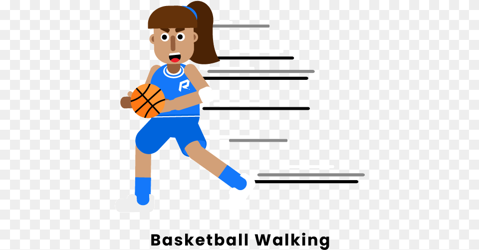 Basketball Walking Cartoon, Baby, Person, Face, Head Png Image