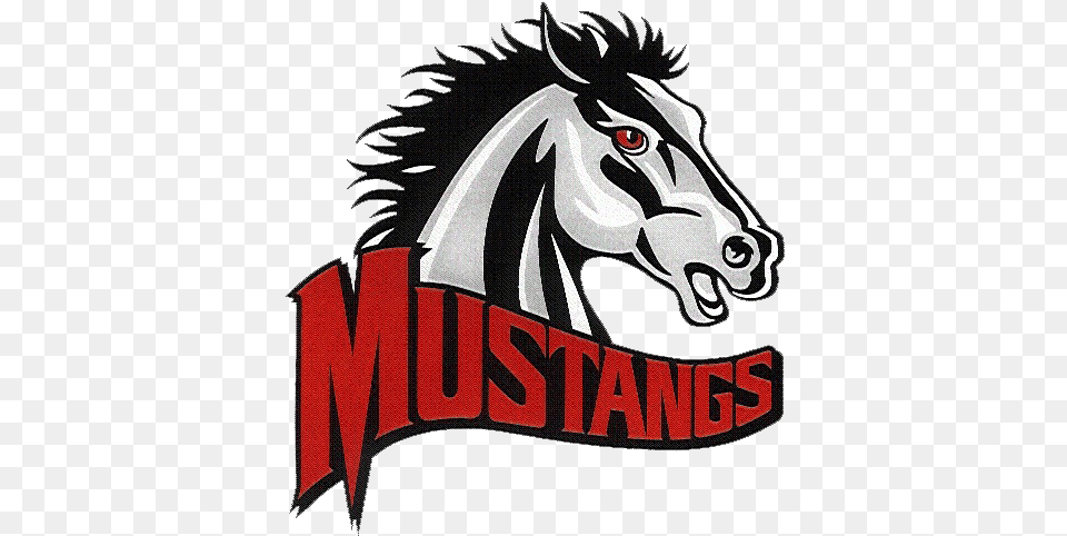 Basketball With Mustang Black And White Mustangs Mundelein High School, Person, Animal, Colt Horse, Horse Png
